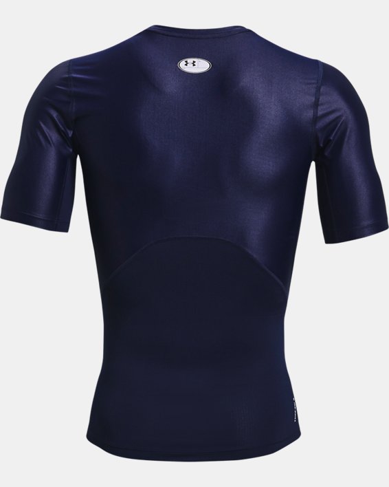Men's UA Iso-Chill Compression Short Sleeve in Blue image number 6